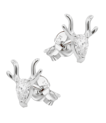 Christmas Moose Silver Stud Earring STS-6961